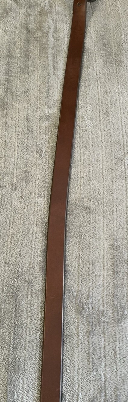 Tony Lama Men's Genuine Leather Brown Belt Size 44 Made Is USA Cowboy Western - Picture 8 of 10